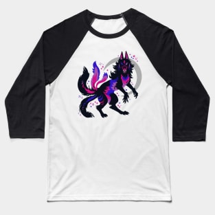 Bi Pride Flag Werewolf Baseball T-Shirt